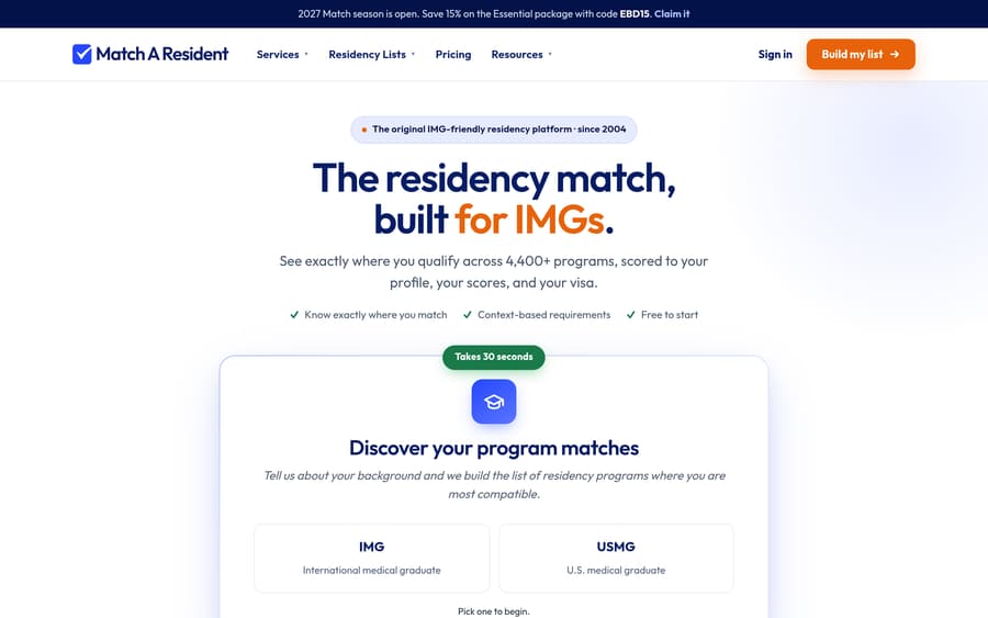 Match A Resident